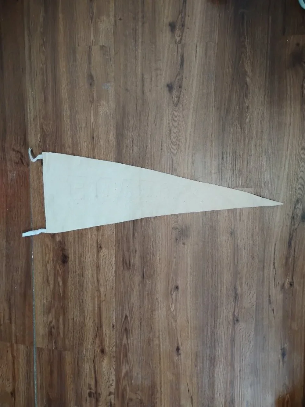 Vintage 50s Bowdoin College Embroidered Sewn Pennant Flag
